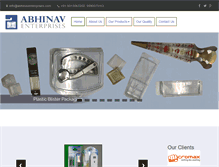 Tablet Screenshot of abhinaventerprises.com